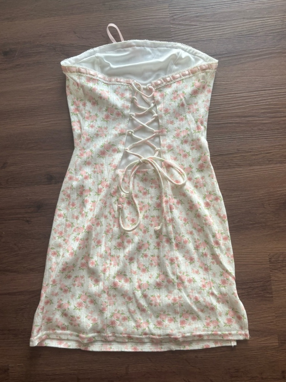 Blackbough Pink Floral Pointelle Dress and Bikini Set - Picture 10 of 11